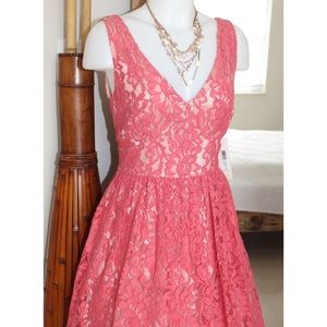 🆕NWT Eliza J cocktail fit and flare lace dress